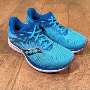 Saucony Womens Guide 14 S10654-30 Blue Running Shoes Sneakers Size 8.5